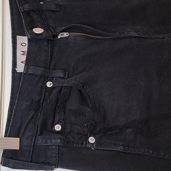 Amo Denim Bella Jean Black Oak High-waisted  Size 29 - Picture 8 of 16